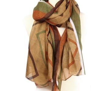 NEW, BROWN, RUST AND GREEN LINEN AND COTTON